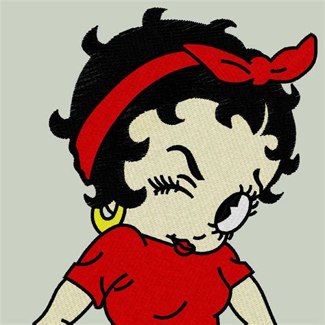 3x8 Inch Betty Boop Machine Embroidery Design Digital Download Etsy