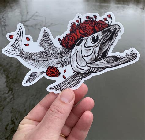 5 Dollar Salmon And Roses Sticker R Shakedown