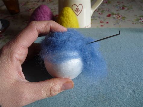 Needle Felting Easter Eggs Flowers And Pretty Ribbons