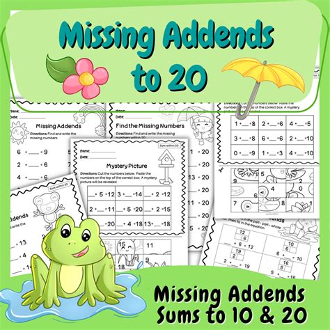 Missing Addends To Made By Teachers