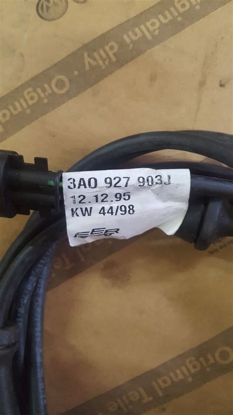 AUDI VW WIĄZKA ELEKTRYCZNA CZUJNIKA ABS 3A0927903J 7078062647