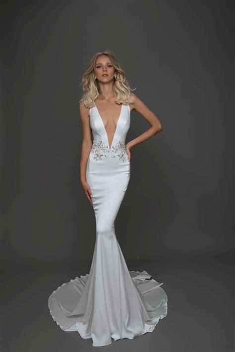 Pnina Tornai Fragile Slinky Wedding Dress Wedding