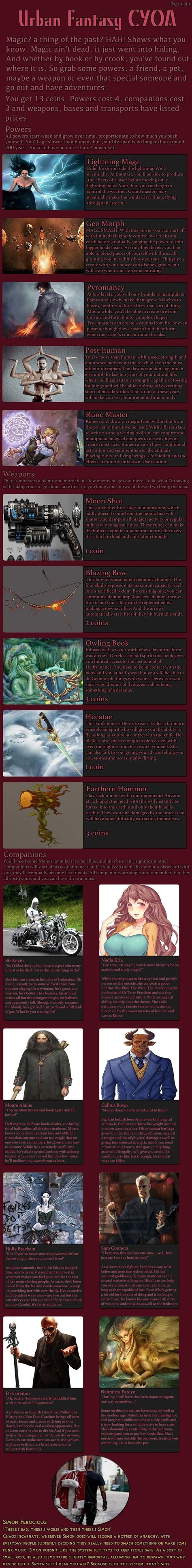 Cyoa Urban Fantasy Cyoa Urban Fantasy Writing Fantasy