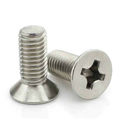 Pcs Stainless Steel Phillips Head Screws Gb Flat Head Machine