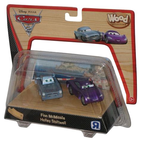 Disney Cars 2 Movie 2011 Finn Mcmissile And Holley Shiftwell Wood Toy