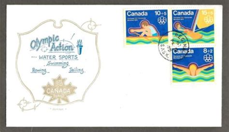 Canada First Day Cover Olympic Semi Postal Water Sports Artopage