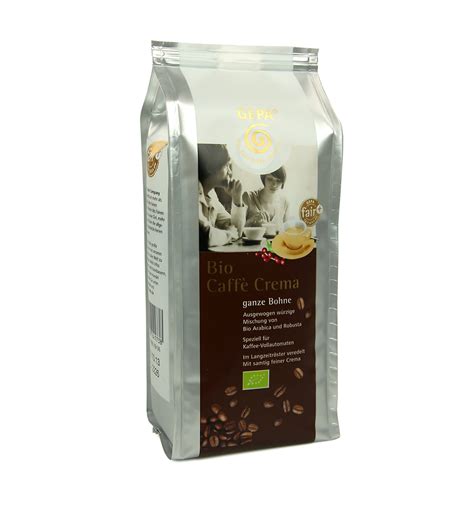 Bio Kaffee Crema Bohnen G Gepa Fair Trade Shop