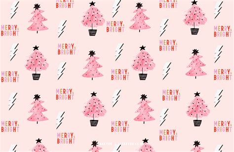 Preppy Christmas Wallpaper Ideas Pink Background For Pc Laptop