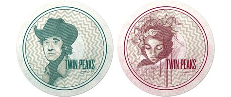 Twin Peaks Coasters On Behance