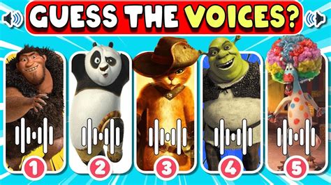 Guess Character By Their Voice Netflix Puss In Boots Madagascar