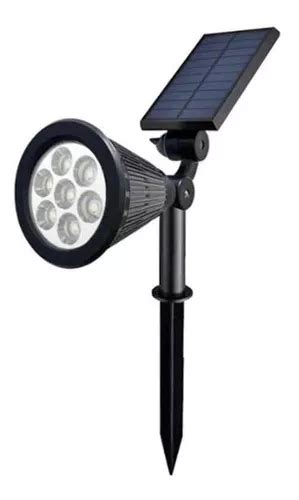 Reflector Solar Led Para Jardín Con Estaca 4w Luz Azul