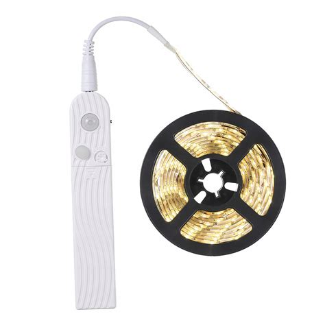 USB PIR Czujnik ruchu LED Listwa świetlna Szafka Kuchenna Lampa do