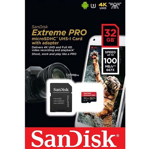 Sandisk Extreme Pro Microsdhc 32gb 100mbs Uhs I U3 Welcome To Mega