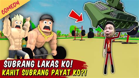 Payat Ako Pero Subrang Lakas Ko Lifting Simulator Roblox YouTube