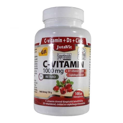 Jutavit C Vitamin Mg D Vitamin Cink Csipkebogy Kivonat