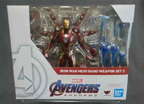 S H FIGUARTS IRON Man Mark 50 Nano Weapon Set 2 Avengers End Game