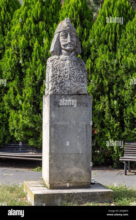 The Statue Of The Romanian Voivode Vlad The Impaler Vlad Tepes