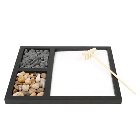 Lazarasuper Zen Garden Sand Tray Kit Buddha Meditation Incense Burner