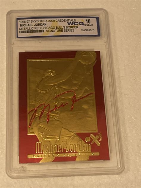 Michael Jordan Skybox Ex Credentials Kt Gold Wcg