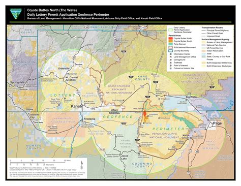 Coyote Buttes Permit Area Map