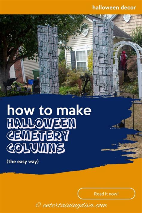 How To Make DIY Halloween Cemetery Pillars (The Easy Way ...