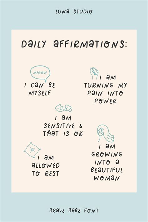 Daily Affirmations Cute Handwriting Font Happy Sunday Quotes Flirty