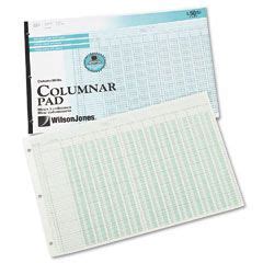 Wilson Jones Accounting Pad Eight Unit Columns