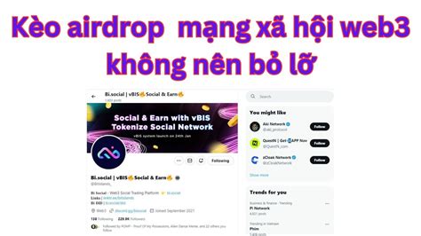 K O Airdrop M Ng X H I Web Bi Social Kh Ng N N B L Youtube