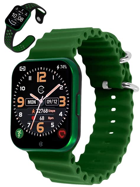 Relógio Champion SmartWatch CH50033X 2 Pulseiras Verde e Outra