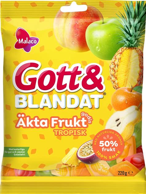 Gott Blandat Kta Frukt Tropisk Malaco G J Mf R Pris Handla