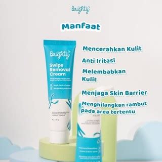 Jual Brighty Swipe Removal Cream X Post Shaving Waxing Gel Shopee