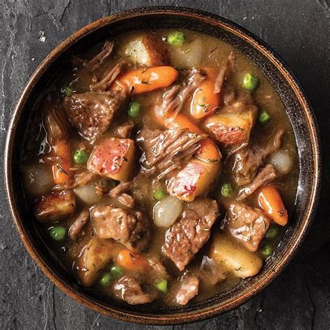 Slow Cooked Irish Brisket And Ale Stew With Meaty Chunks Of Aged Beef