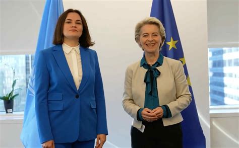 Ursula Von Der Leyen Meets Maia Sandu And Svyatlana Tsihanouskaya In