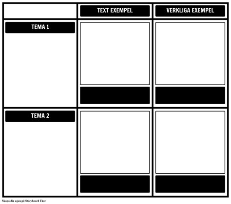 Tema Mall Med Exempel Storyboard Por Sv Examples