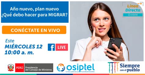 Charla Virtual Gratuita OSIPTEL Qué debes hacer para MIGRAR