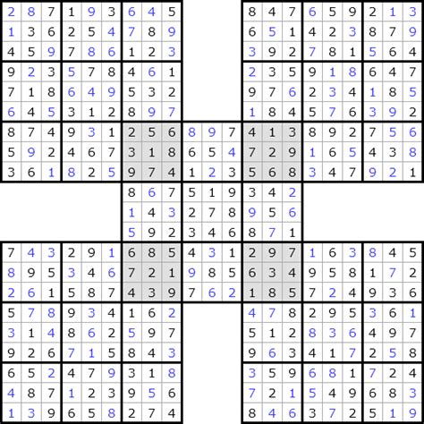 Samurai Sudoku Nr Janko At