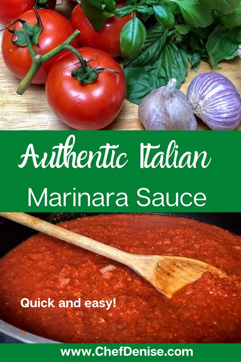 Authentic Italian Marinara Sauce From Scratch — Chef Denise Homemade