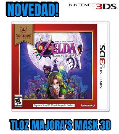 The Legend Of Zelda Majoras Mask 3d 3ds Formato Fisico Usado Evergames