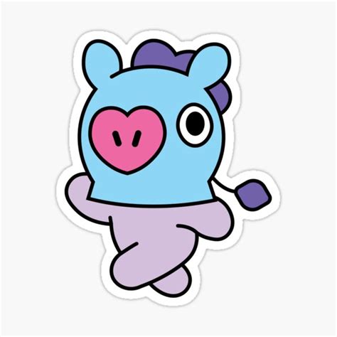 "BT21 MANG ( J-hope )" Sticker for Sale by luluartAneesha | Redbubble