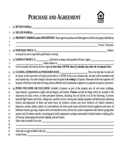 Free 7 Business Purchase Agreement Forms In Pdf Ms Word