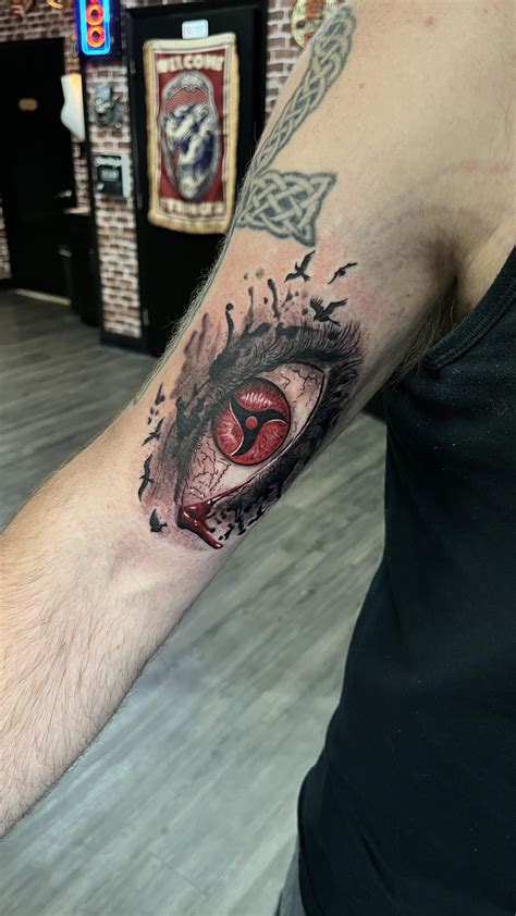 Sharingan eye by Oscar at Iron Glory Tattoo shop in Pompano Beach Fl ...