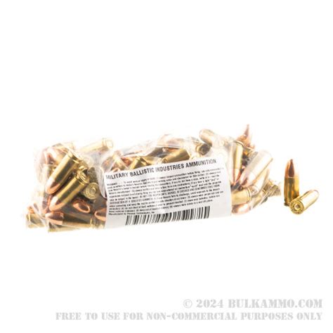 Rounds Of Bulk Mm Ammo By Mbi Gr Fmj