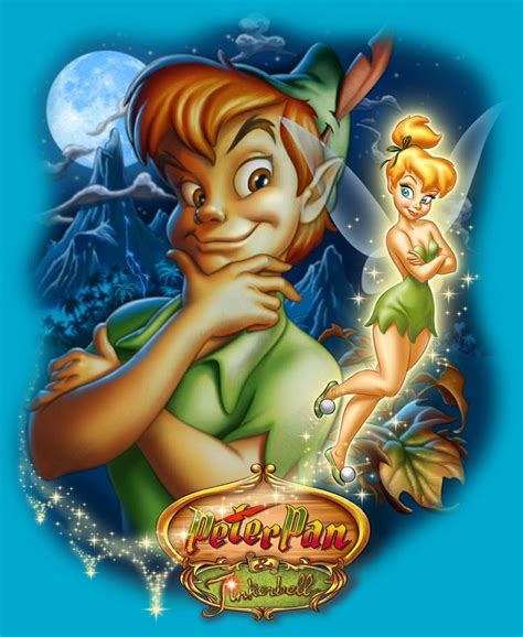 Peter Pan And Tinkerbell By Pedro Astudillo Peter Pan Disney Peter Pan