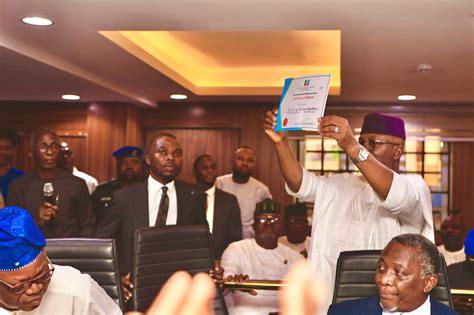 Governor Aiyedatiwa Receives Apc Certificate Of Return For 2024