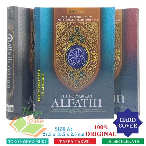 Jual Alquran Alfatih The Holy Quran Al Fatih A Hc Terjemah Tanpa