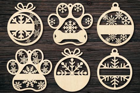 Christmas Ornament Laser Cut Bundle Graphic By Afarts · Creative Fabrica