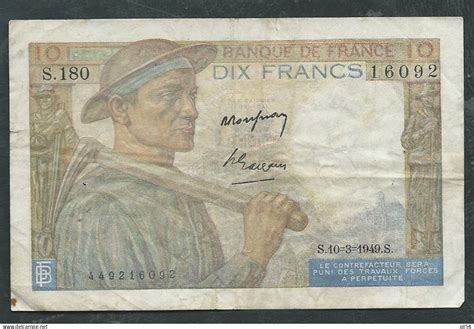 F Mineur Billet France Francs Mineur