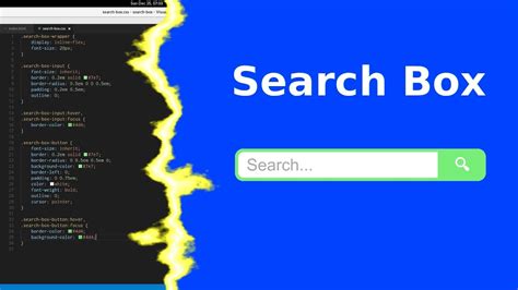 Creating A Stylish Search Box Using Css Search Box In Html Css Images