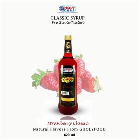 Jual Gholy Classic Syrup Strawberry Gholy Sirup Stroberi Klasik 620ml