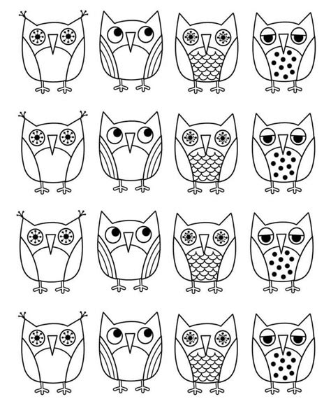 Owl Coloring Pages Printable Coloring Pages